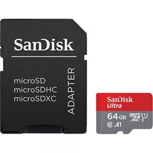SanDisk Ultra MicroSDHC UHS-I 64GB SD Card with Adapter