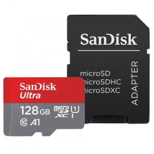 SanDisk Ultra MicroSDHC UHS-I 128GB SD Card with Adapter