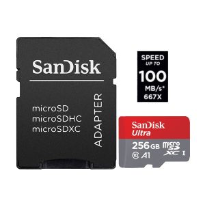 Sandisk MicroSDHC UHS-I 256GB SD Card with Adapter