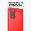 Samsung Note 20 - Carbon Fiber Shockproof TPU Back Cover Red