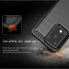 Samsung S20 Ultra - Carbon Fiber Shockproof TPU Back Cover Black