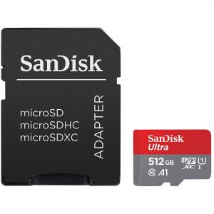 SanDisk Ultra MicroSDHC UHS-I 512GB SD Card with Adapter