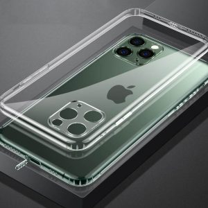 iPhone Crystal Case Anti-Shock Hard TPU Case (+ Lens Protector)
