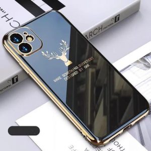 For iPhone 12 Pro Max Soft TPU Solid Plating Protective Case Black