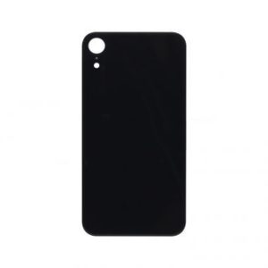 For iPhone Xr Extra Glass Black (Enlarged camera frame)