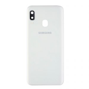 Samsung Galaxy A20e A202F Back Cover White (+ Lens)