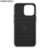 For iPhone 13 Rugged Shield Berlin Back Cover Black