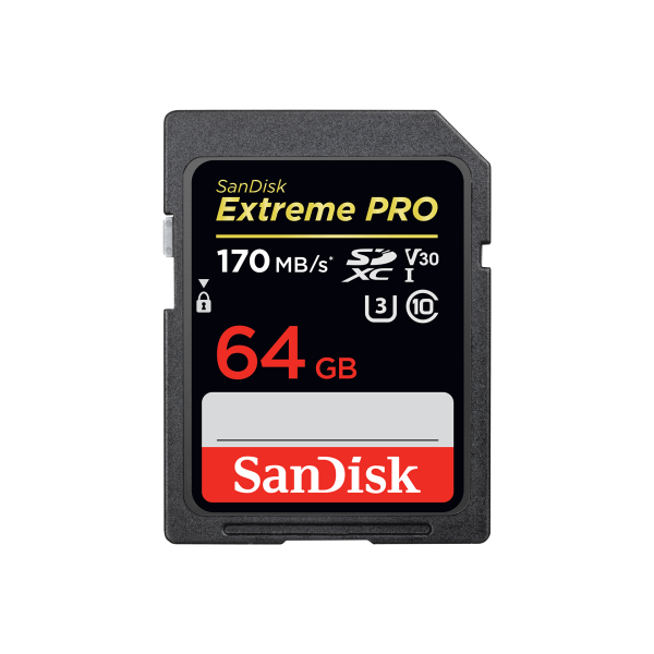 SanDisk Extreme Pro SDXC 64GB - 170MB/s - V30
