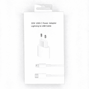 For iPhone Fast Charger USB-C Adaptor 20W to Lightning Cable (1m)