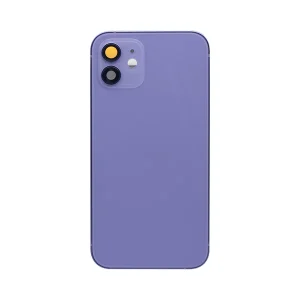 For iPhone 12 Complete Housing Incl. All Small Parts Without Battery & Back Camera Purple