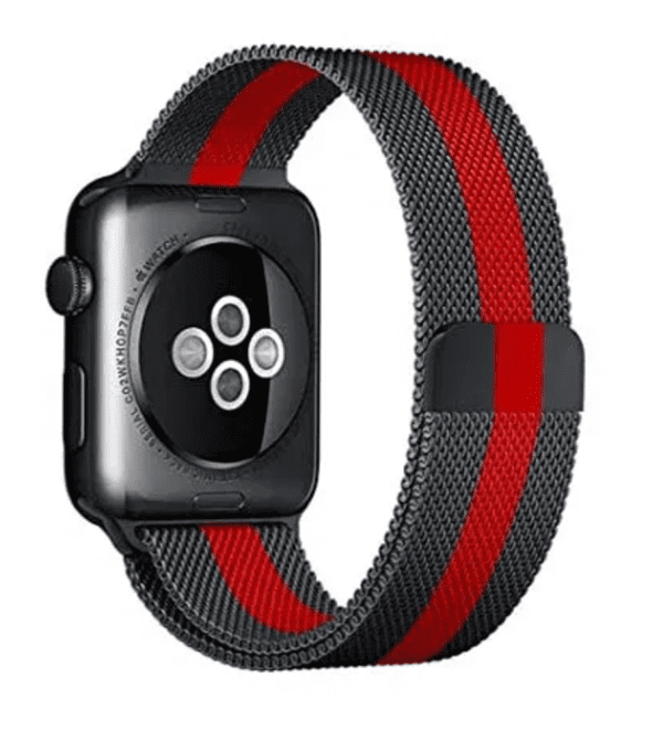 iMoshion Milanese Watch band for Apple Watch 38|40|41mm | Red Black