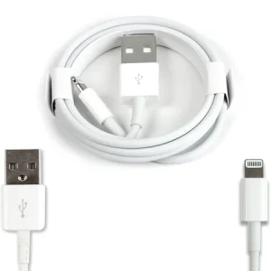 FOR APPLE DATA CABLE (LIGHTNING) WHITE 100CM RETAIL BOX WITHOUT LOGO